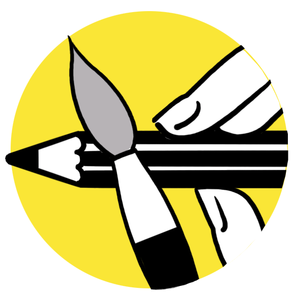 getekend icoon voor de categorie kleien van Spelplus, met heel veel verschillende activiteiten die speciaal geselecteerd zijn voor mensen met dementie