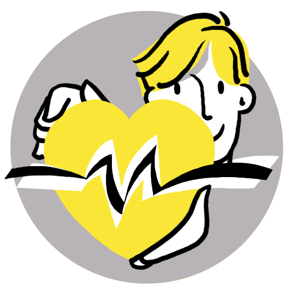 getekend icoon voor de categorie veilig voelen bij dementie van Spelplus, met heel veel verschillende hulpmiddelen, boeken en activiteiten speciaal geselecteerd zijn voor mensen met dementie