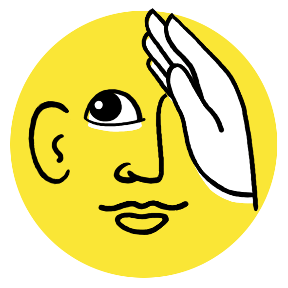 getekend icoon voor de categorie ruiken van Spelplus, met heel veel verschillende spellen die speciaal geselecteerd zijn voor mensen met dementie