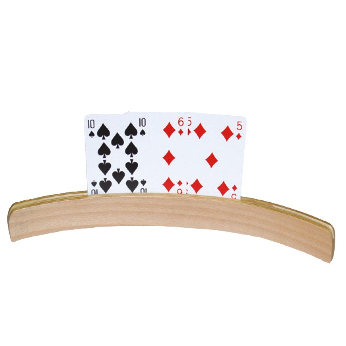 Houten speelkaarthouder – Praktisch hulpmiddel voor senioren en mensen met dementie, voor eenvoudig spelgebruik.
