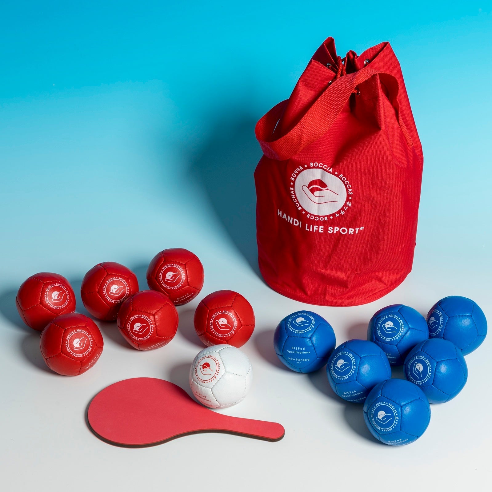 Boccia Standard – Klassiek bocciaspel met officiële ballen, ideaal voor senioren en dementiezorg.