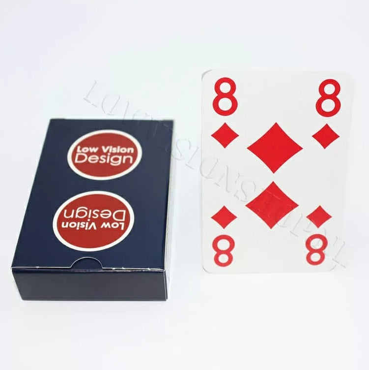 Extra Visible speelkaarten Low Vision Design