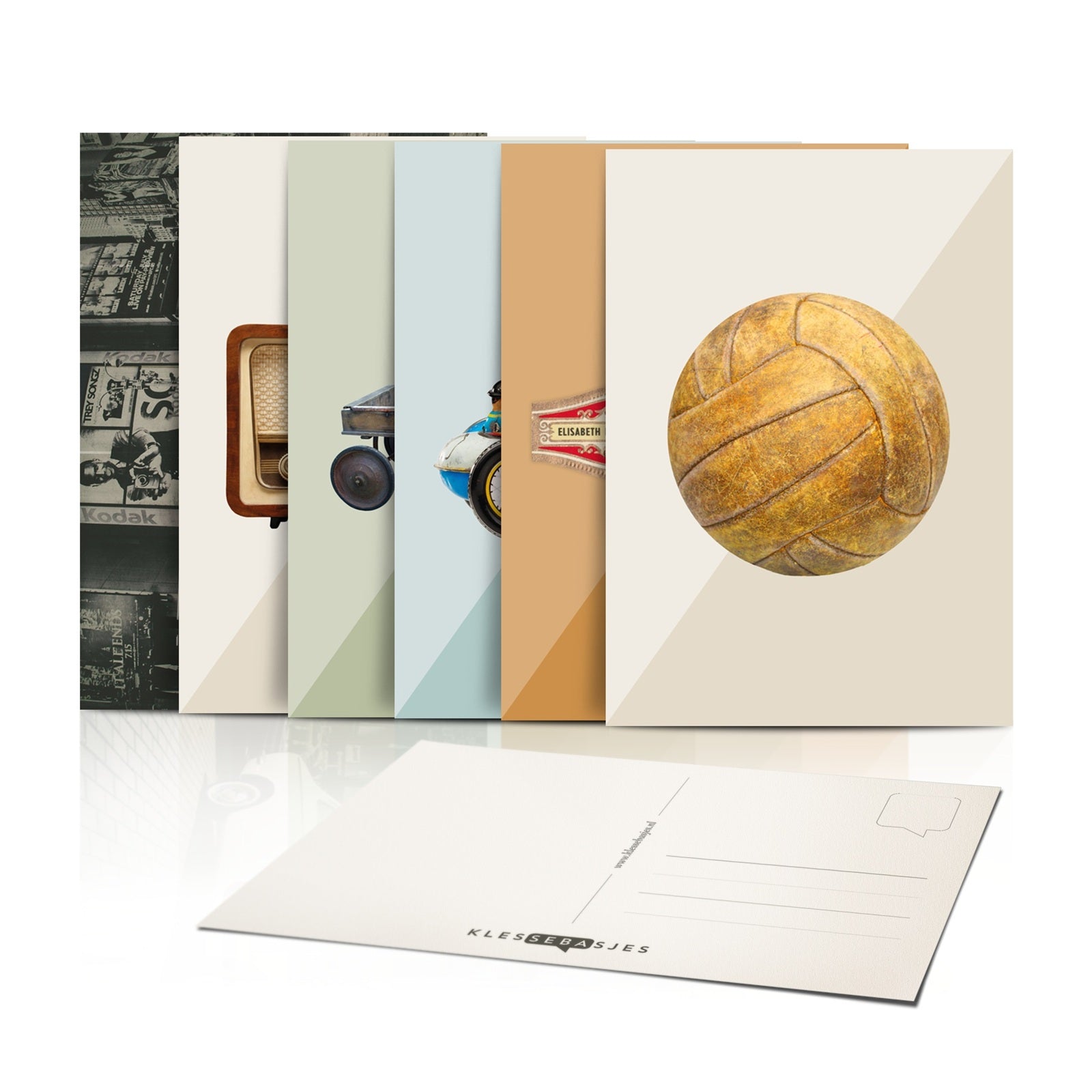 Klessebasjes Postkaartenset Stoer – Set nostalgische kaarten die herinneringen en gesprekken stimuleren voor ouderen.