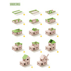 Bouwpakket Vario Molen – Houten constructiespel dat creativiteit en motoriek bevordert voor senioren.