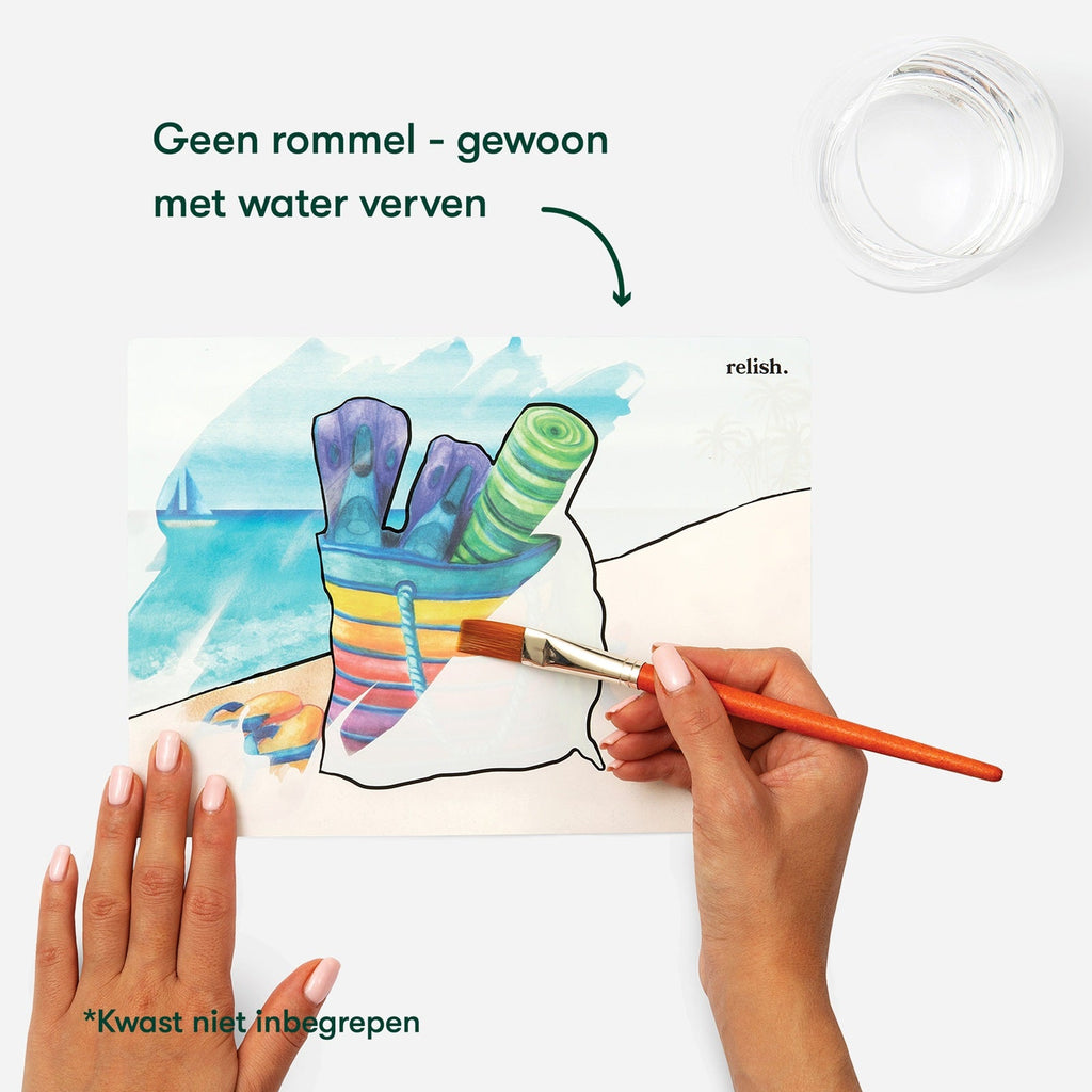 Schilderen met water - Het leven aan de Kust