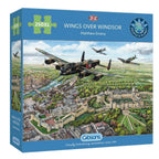 Dementiepuzzel 'Wings Over Windsor' – 250 XL stukjes, activerende puzzel met koninklijk thema voor senioren.