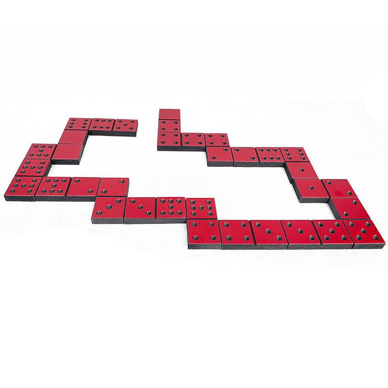 Domino PLUS Blackedition – Groot formaat dominostenen, ideaal voor activering en leesbaarheid bij ouderen.