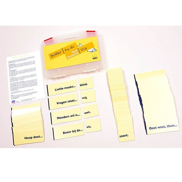 Taaldomino - Boter bij de vis