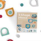 Afbeeelding van het spel 3 Vormen Memo, speciaal geselecteerd  voor ouderen met dementie.