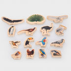 Afbeeelding van het spel Houten Vogel Blokken, speciaal geselecteerd  voor ouderen met dementie.