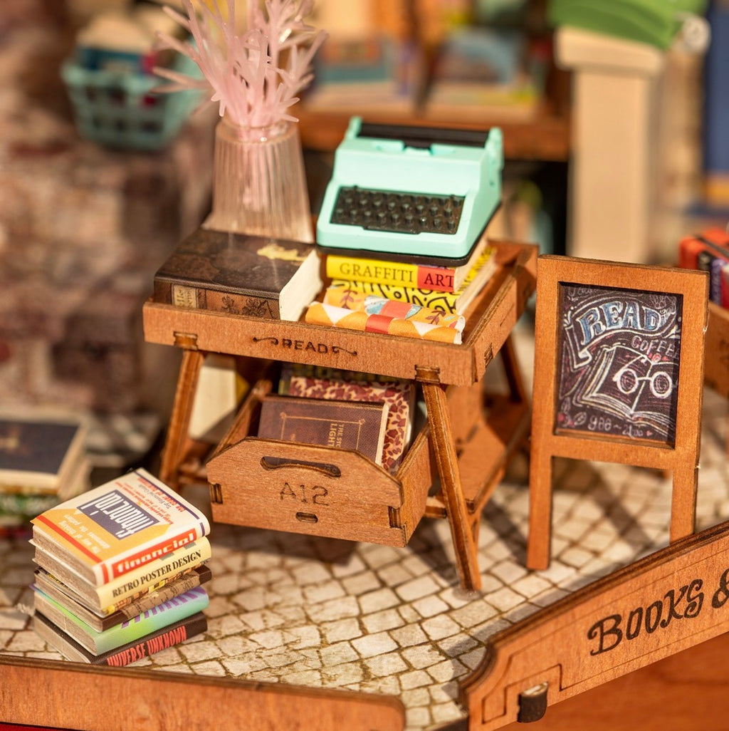 Bouwpakket voor Senioren - 3D Puzzel - Boekwinkel op de hoek