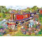 Puzzel - Canal Boat Blooms (500 XL)