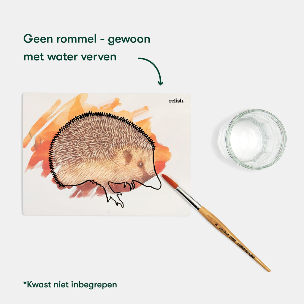 Schilderen met water 'In de tuin'