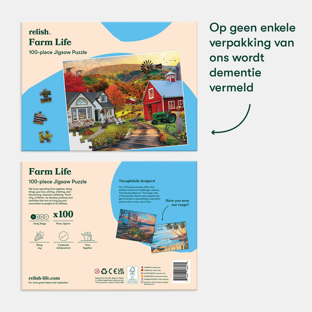 Puzzle - Leben auf dem Bauernhof - 100 Teile