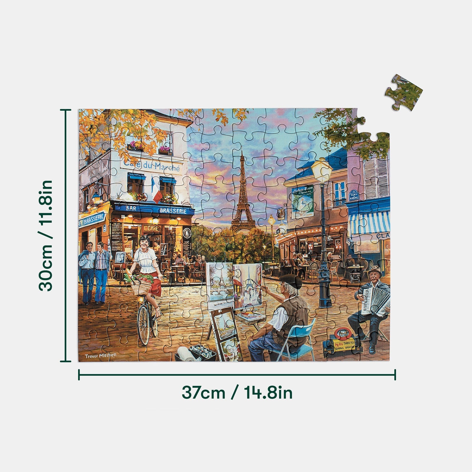 Puzzel - Sunset in Parijs - 100 stukjes