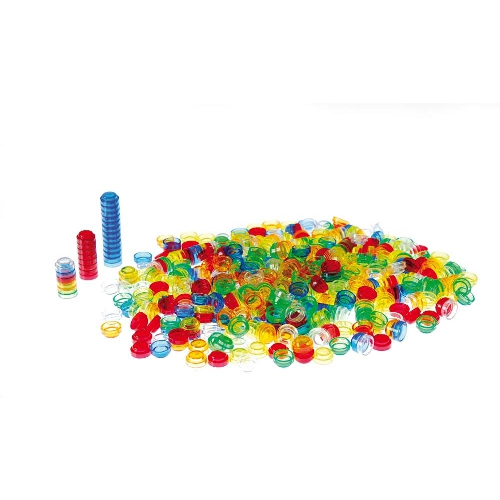 Afbeeelding van het spel Stapelhoedjes transparant, speciaal geselecteerd  voor ouderen met dementie.