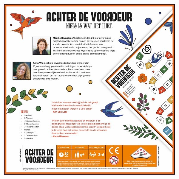 Afbeeelding van het spel Achter de voordeur spel, speciaal geselecteerd  voor ouderen met dementie.