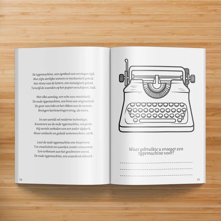 Kleurboek Jaren 30 & 40 – Nostalgisch kleurboek dat ontspanning en herinneringen stimuleert voor senioren.