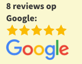 plaatje van de 5 sterren toegekend voor positieve reviews bij google