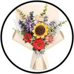 Bouwpakket voor Senioren - 3D Puzzel - Boeket Bloemen