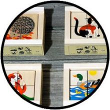 Kubus Puzzel Huisdieren (4 delig)