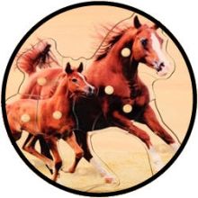 Houten Puzzel Paard en Veulen
