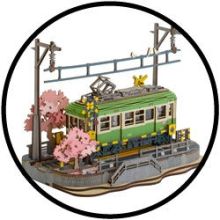 Bouwpakket voor Senioren - 3D Puzzel - Historische Tram