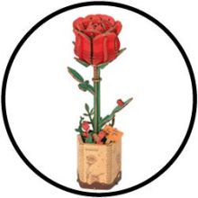 Bouwpakket voor Senioren - 3D Puzzel - Rode Roos