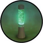 Licht decoratie - glitter lamp 33 cm, veranderende kleur